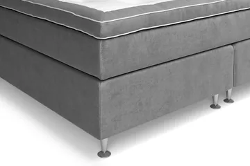 Celine Kontinentalseng 210x210 cm - Grå/Fløyel - Møbler - Senger - Kontinentalsenger
