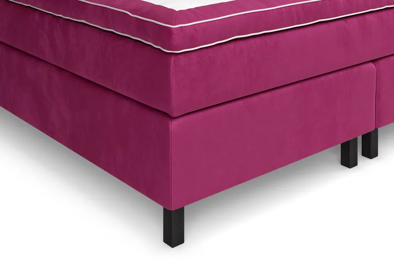 Celine Kontinentalseng 210x210 cm - Rosa/Fløyel - Møbler - Senger - Kontinentalsenger