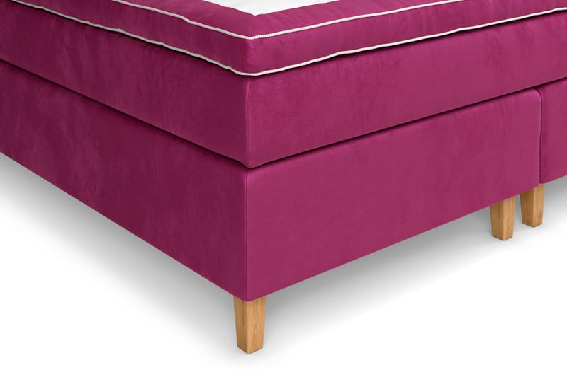 Celine Kontinentalseng 210x210 cm - Rosa/Fløyel - Møbler - Senger - Kontinentalsenger