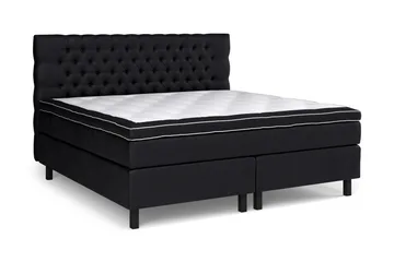 Celine Kontinentalseng 210x210 cm - Svart/Fløyel - Møbler - Senger - Kontinentalsenger