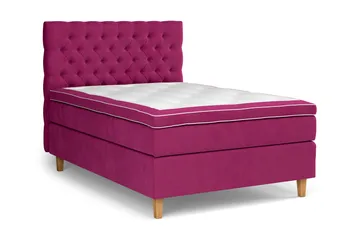Celine Sengepakke 120x200 cm - Rosa/Fløyel - Møbler - Senger - Kontinentalsenger