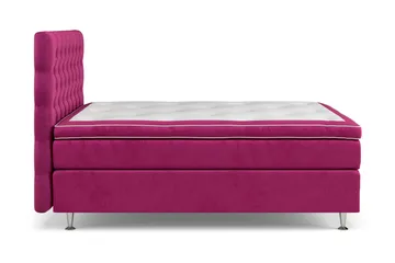 Celine Sengepakke 120x200 cm - Rosa/Fløyel - Møbler - Senger - Kontinentalsenger