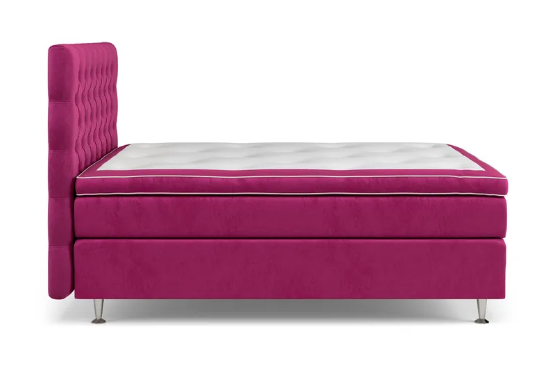 Celine Sengepakke 120x200 cm - Rosa/Fløyel - Møbler - Senger - Kontinentalsenger