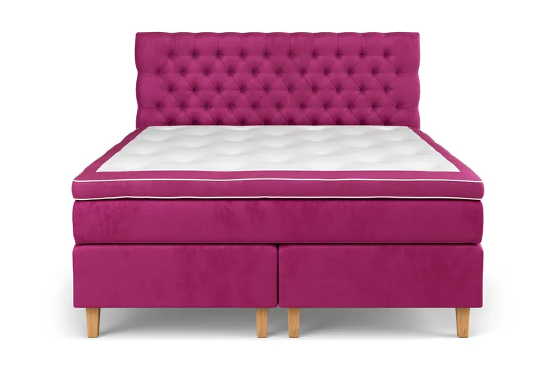 Celine Sengepakke 180x200 cm, Rosa/Fløyel