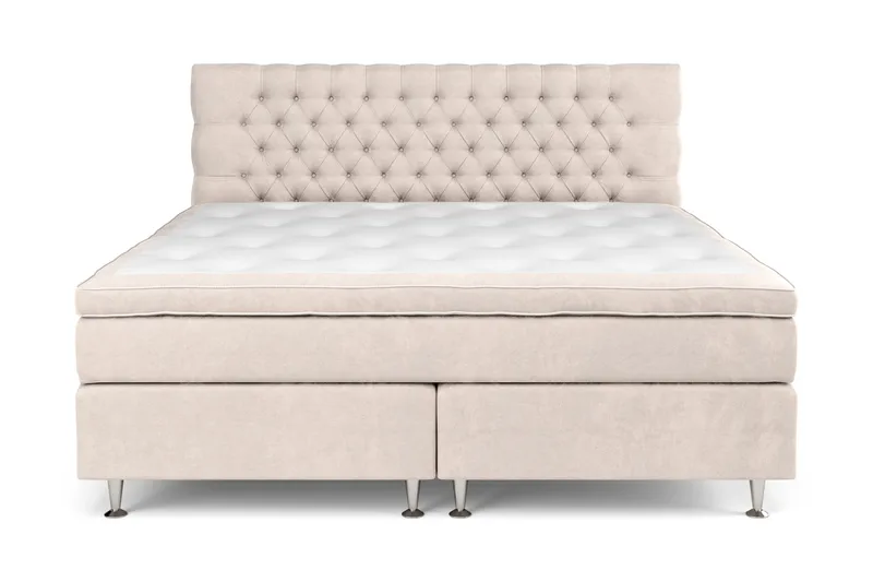 Celine Sengepakke 210x210 cm, Beige/Fløyel