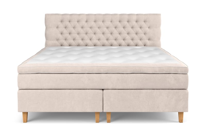 Celine Sengepakke 210x210 cm, Beige/Fløyel