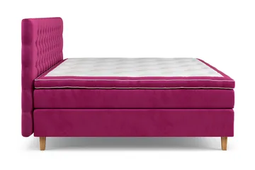 Celine Sengepakke 210x210 cm - Rosa/Fløyel - Møbler - Senger - Kontinentalsenger