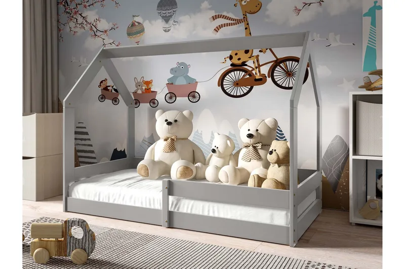 Cenon Sengeramme 80x160 cm - Grå - Møbler - Senger - Sengeramme & sengestamme