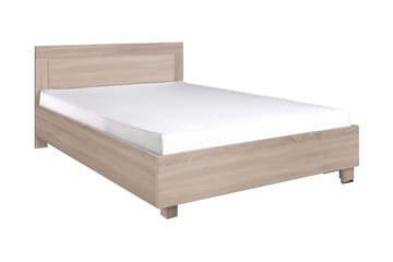 Cezar Seng 206x146x83 cm - Beige / Hvit - Møbler - Senger - Komplett sengepakke