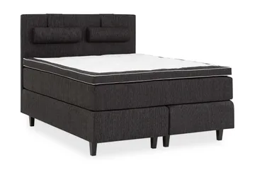 Charleston Komplett Sengepakke 180x200 cm - Sort - Møbler - Senger - Kontinentalsenger