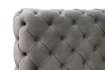 Chesterfield Komplett Sengpakke Sengeramme med Madrass 160x200 cm - Grå - Møbler - Senger - Rammeseng