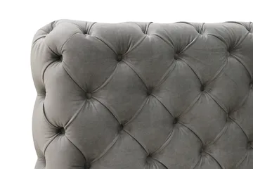 Chesterfield Komplett Sengpakke Sengeramme med Madrass 160x200 cm - Grå - Møbler - Senger - Rammeseng