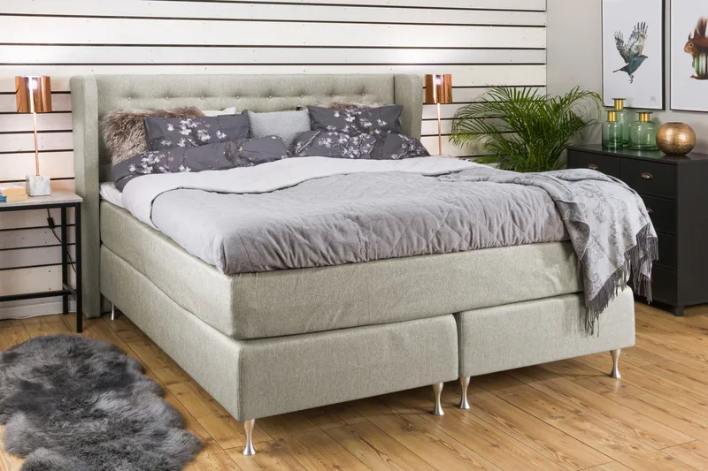 Cloud Komplett Sengepakke 160x200 - Beige - Møbler - Senger - Kontinentalsenger