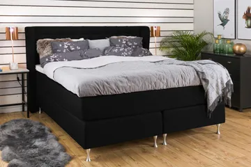Cloud Komplett Sengepakke 160x200 - Svart - Møbler - Senger - Kontinentalsenger