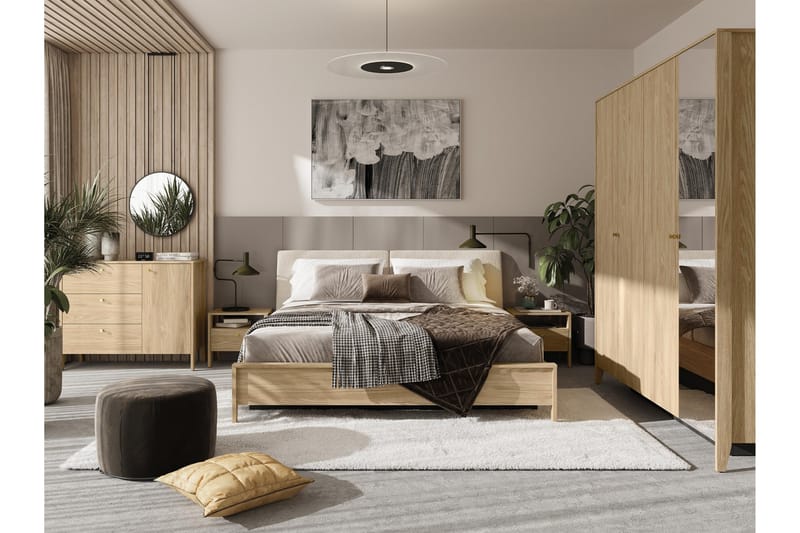 Cocorna Møbelsett For Soverom - Beige - Møbler - Senger - Møbelsett til soverom