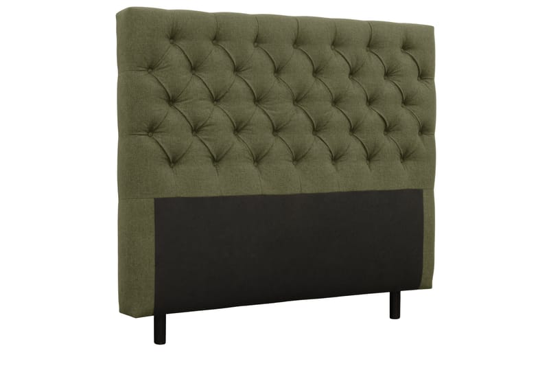 Coral Sengepakke – Kontinentalseng 140x200 cm i Stoff med Sengegavl + Overmadrass - Grønn - Møbler - Senger - Kontinentalsenger