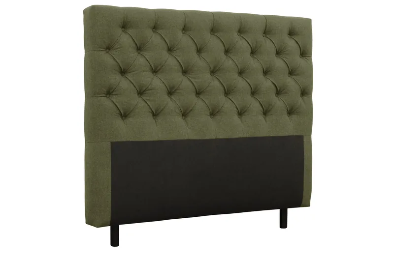 Coral Sengepakke – Kontinentalseng 180x200 cm i Stoff med Sengegavl + Overmadrass - Grønn - Møbler - Senger - Kontinentalsenger