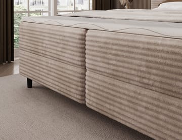 Cortiko sengesett kontinentalseng med oppbevaring 180x200 cm - svart - Møbler - Senger - Kontinentalsenger