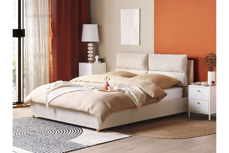 Daxxon Sengramme 160x200 cm - Beige - Møbler - Senger - Senger med oppbevaring