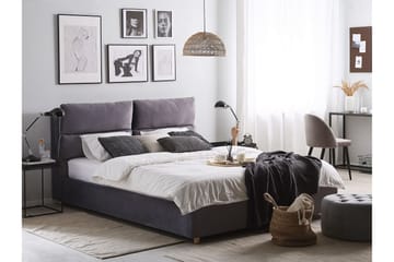 Daxxon Sengramme 160x200 cm - Grå - Møbler - Senger - Senger med oppbevaring