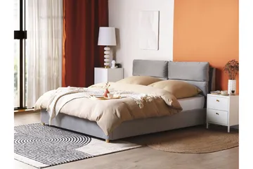 Daxxon Sengramme 160x200 cm - Grå - Møbler - Senger - Senger med oppbevaring