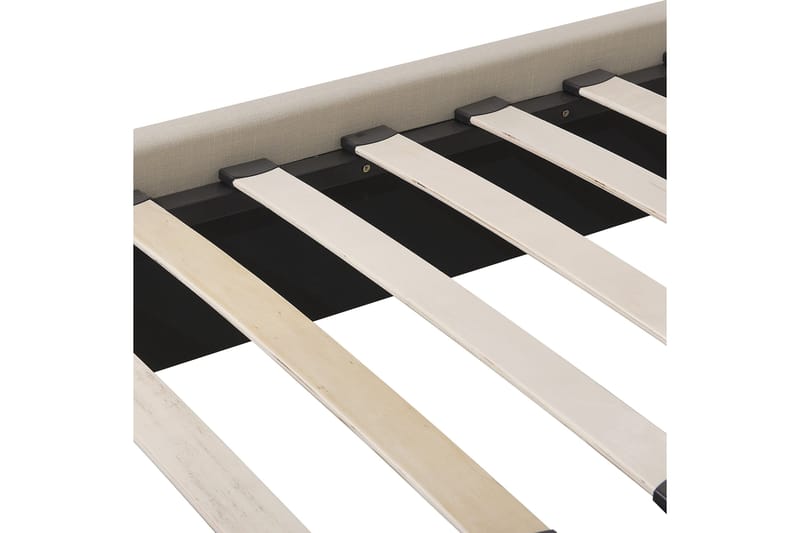 Deagan Sengramme 140x200 cm - Beige/Mørkt tre - Møbler - Senger - Sengeramme & sengestamme