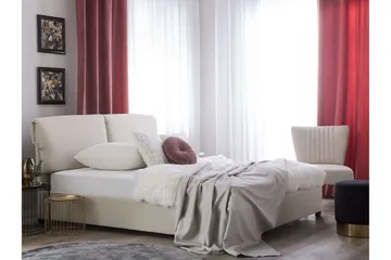 Deagan Vannseng 160x200 cm - Beige/Mørkt tre - Møbler - Senger - Vannsenger