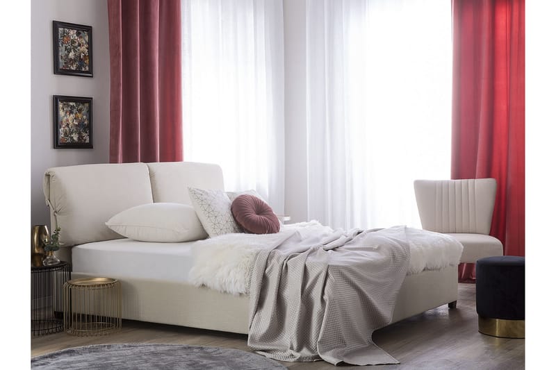 Deagan Vannseng 160x200 cm - Beige/Mørkt tre - Møbler - Senger - Vannsenger