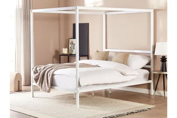 Denaya Himmelsseng 140x200 cm - Hvit - Møbler - Senger - Himmelseng