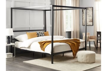 Denaya Himmelsseng 180x200 cm - Svart - Møbler - Senger - Himmelseng