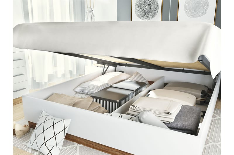 Dentrona Møbelsett For Soverom - Hvit/Beige - Møbler - Senger - Møbelsett til soverom