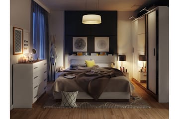 Dentrona Møbelsett For Soverom - Hvit/Beige - Møbler - Senger - Møbelsett til soverom
