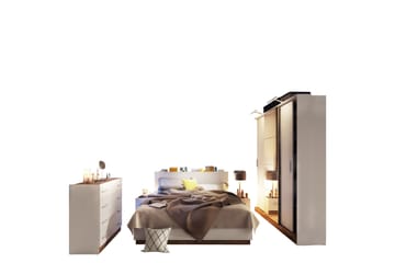 Dentrona Møbelsett For Soverom - Svart - Møbler - Senger - Møbelsett til soverom