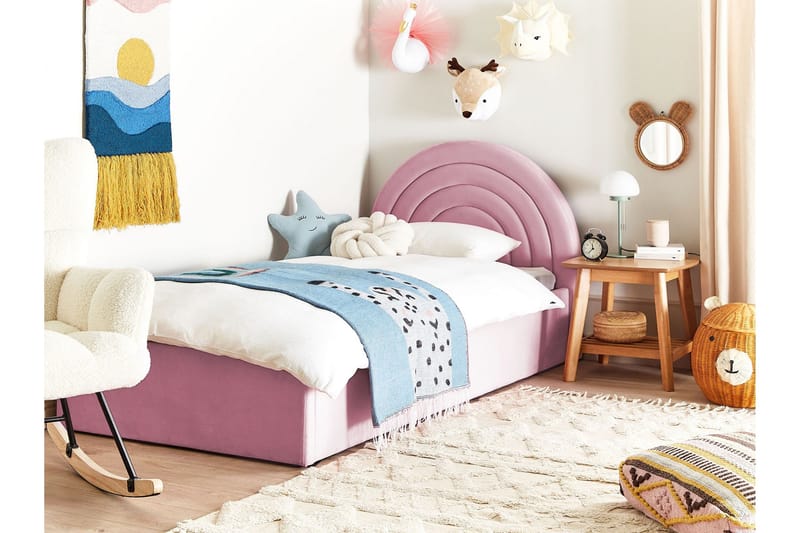 Diantha Sengramme 90x200 cm - Rosa - Møbler - Senger - Senger med oppbevaring