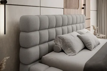 Dizzle Sengeramme 140x200 cm - Grå - Møbler - Senger - Senger med oppbevaring