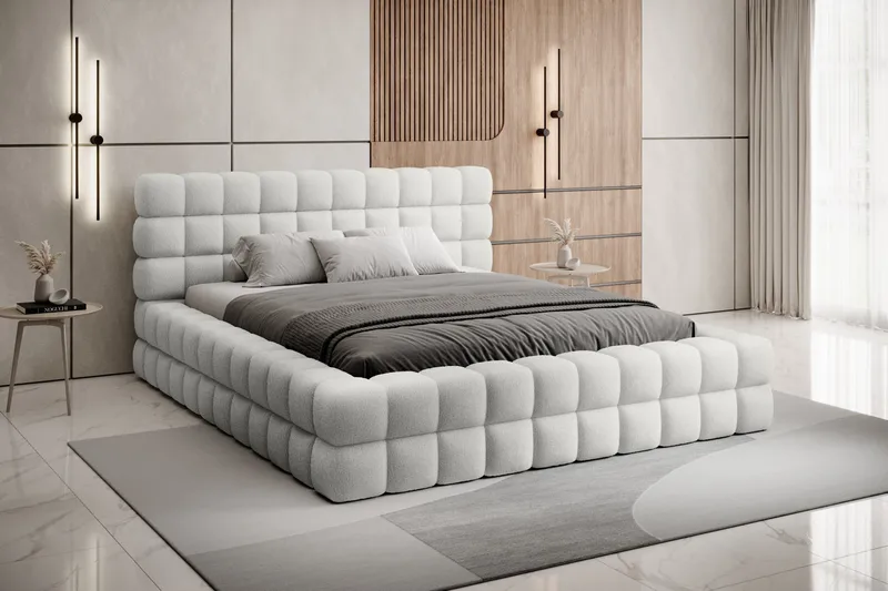 Dizzle Sengeramme 140x200 cm - Hvit - Møbler - Senger - Senger med oppbevaring