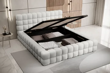 Dizzle Sengeramme 140x200 cm - Hvit - Møbler - Senger - Senger med oppbevaring