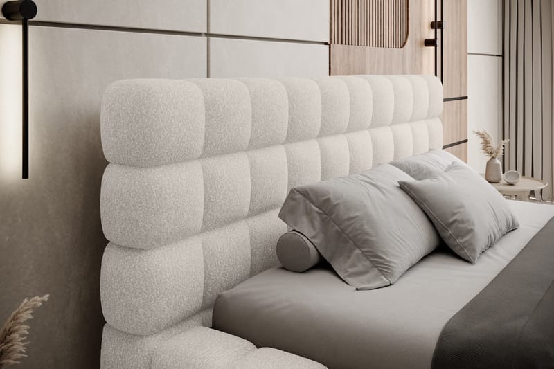 Dizzle Sengeramme 140x200 cm - Hvit - Møbler - Senger - Senger med oppbevaring