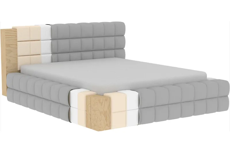 Dizzle Sengeramme 140x200 cm - Hvit - Møbler - Senger - Senger med oppbevaring