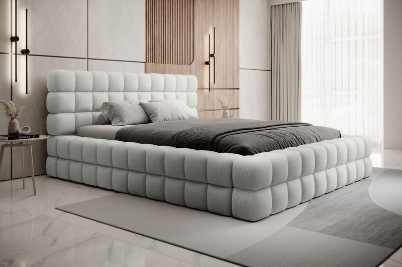 Dizzle Sengeramme 140x200 cm - Hvit - Møbler - Senger - Senger med oppbevaring