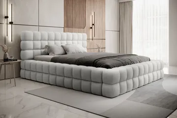 Dizzle Sengeramme 140x200 cm - Hvit - Møbler - Senger - Senger med oppbevaring