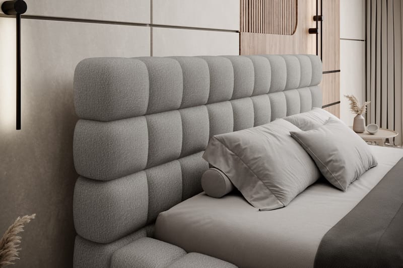 Dizzle Sengeramme 160x200 cm - Grå - Møbler - Senger - Senger med oppbevaring