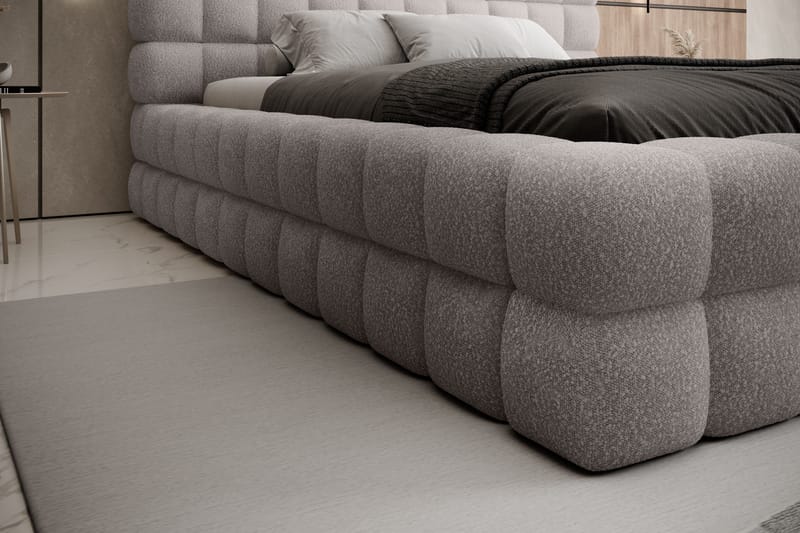 Dizzle Sengeramme 160x200 cm - Grå - Møbler - Senger - Senger med oppbevaring