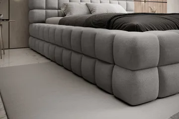 Dizzle Sengeramme 160x200 cm - Grå - Møbler - Senger - Senger med oppbevaring