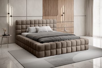 Dizzle Sengeramme 160x200 cm - Mørk beige - Møbler - Senger - Senger med oppbevaring