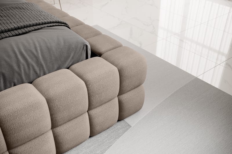 Dizzle Sengeramme 160x200 cm - Mørk beige - Møbler - Senger - Senger med oppbevaring