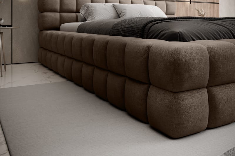 Dizzle Sengeramme 160x200 cm - Mørk beige - Møbler - Senger - Senger med oppbevaring