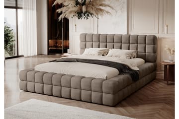 Dizzle Sengeramme 160x200 cm - Mørk beige - Møbler - Senger - Senger med oppbevaring