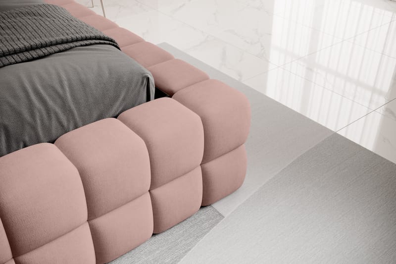 Dizzle Sengeramme 160x200 cm - Rosa - Møbler - Senger - Senger med oppbevaring