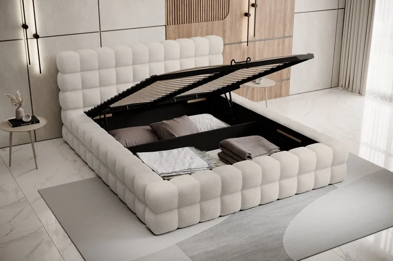 Dizzle Sengeramme 180x200 cm - Beige - Møbler - Senger - Senger med oppbevaring